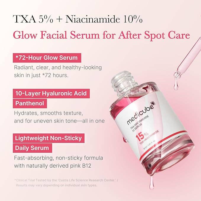 Sol Beauty Lab - Wholesale Facial Serum/Concentrate - Medicube TXA+Niacinamide 15% Glow Facial Serum1