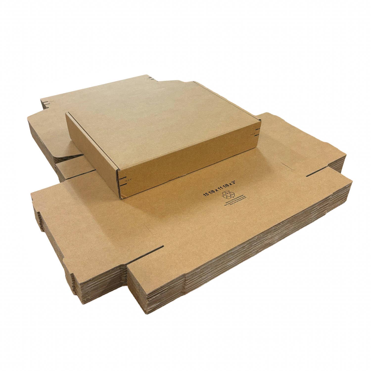 Kis Paper - Wholesale Gift Box - 40pcs 15.125"x11.125"x3" Kraft Corrugated Paper Mailer Boxes4