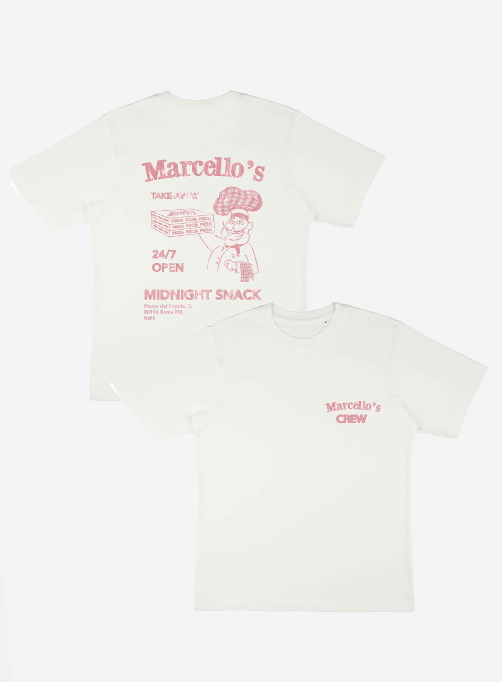 ESTHRZ THE LABEL - Wholesale Screen Printed T-Shirt - Unisex - Marcello's crew tee2