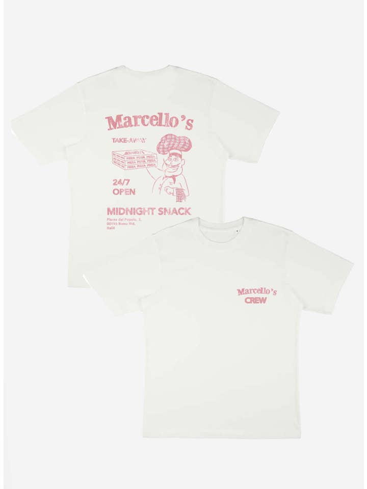 ESTHRZ THE LABEL - Wholesale Screen Printed T-Shirt - Unisex - Marcello's crew tee2