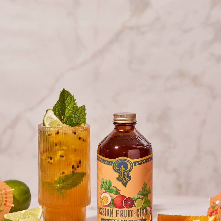 Portland Syrups – Großhandel Cocktailmischung/-sirup – Passionsfrucht-Zitrussirup 12 Unzen - Cocktail-/Mocktail-Mixer4