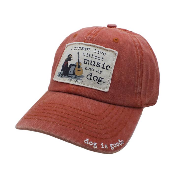Music and My Dog Hat for wholesale by Dog is Good