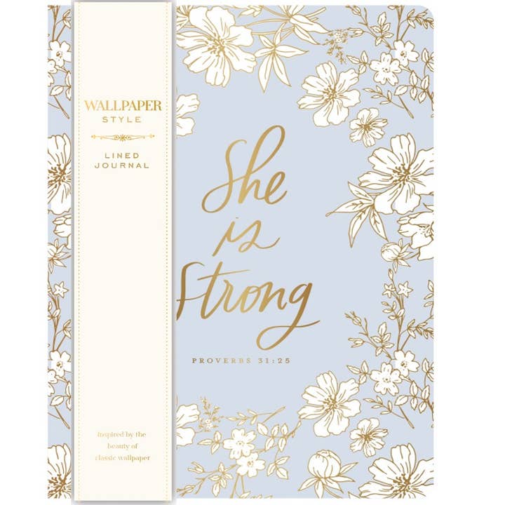 Eccolo - Wholesale Journal/Diary - Thimble Press Wallpaper Journal Delicate Floral 6x8