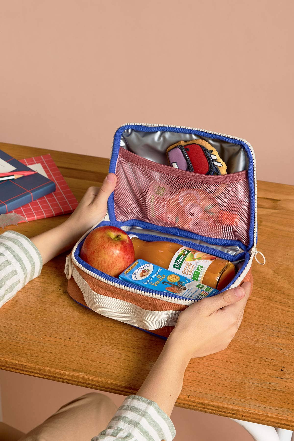 Hindbag – wholesale Lunch bag/box – Kids – Elsa Tricolor Blush Pink Child Lunchbag1