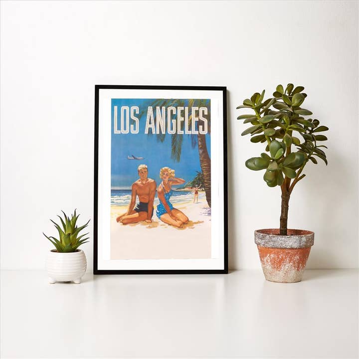 Found Image Press – Großhandel Kunstdruck – Kunstdruck LA-827 Los Angeles Reiseposter