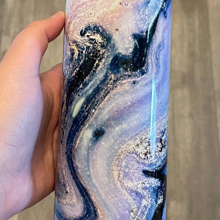 Purple Marble Tumbler for wholesale by Desert Moons