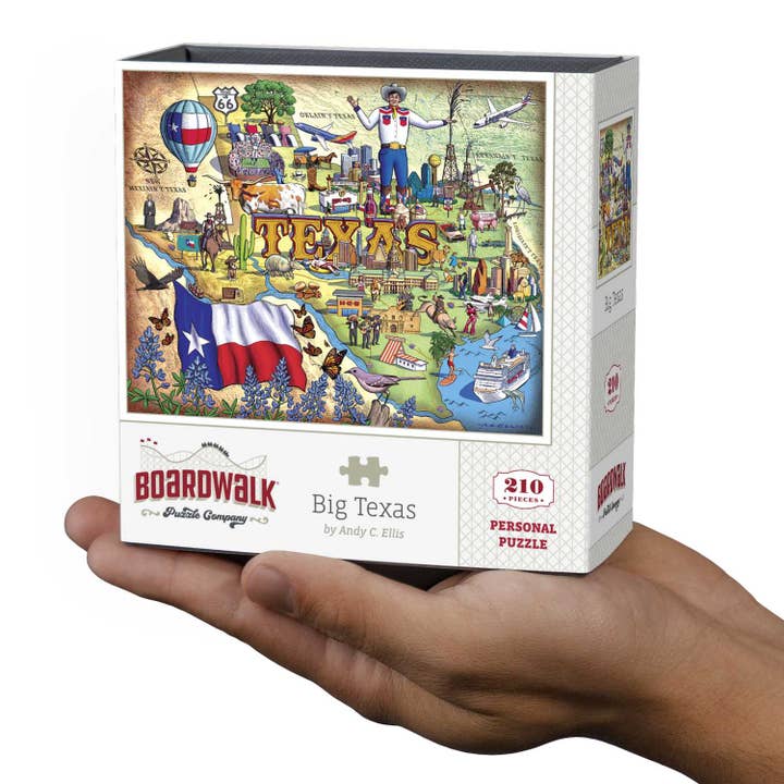 Big Texas - Personal Puzzle - 210 Piece for wholesale by Boardwalk Puzzle Company