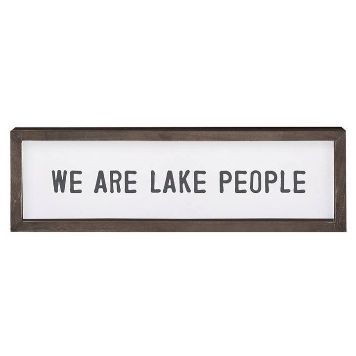 Santa Barbara Design Studio by Creative Brands - Wholesale Sign - Face to Face Wood Sign - Lake People