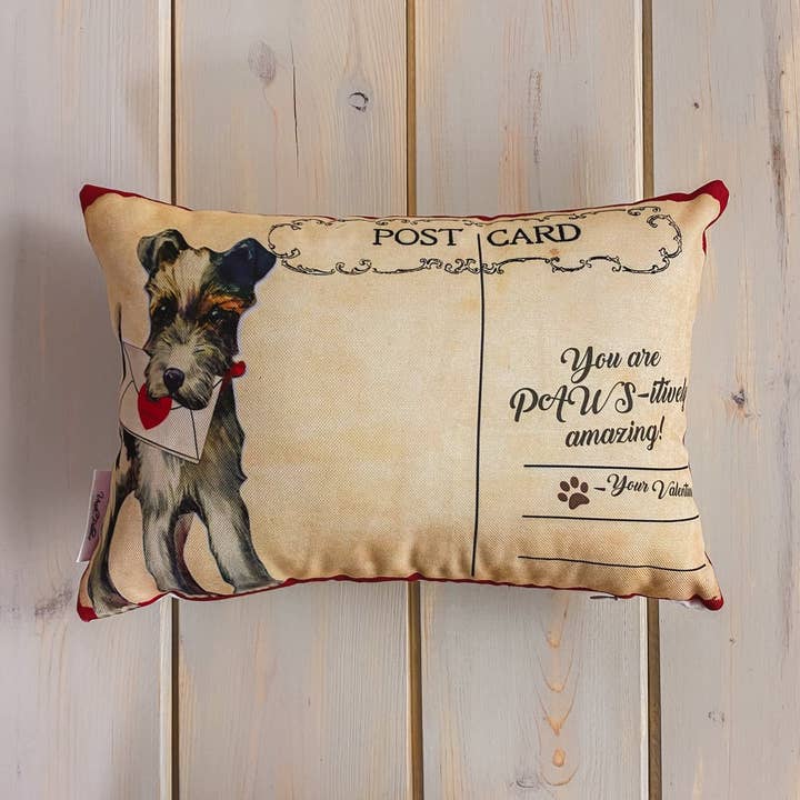 UniikPillows - Vente Housse de coussin - You are Paws-ititivement incroyable Vintage Valentines | Taies d'oreiller 18x12 | Décor de Saint-Valentin | Cadeau de Saint-Valentin pour elle | Décoration de chambre8