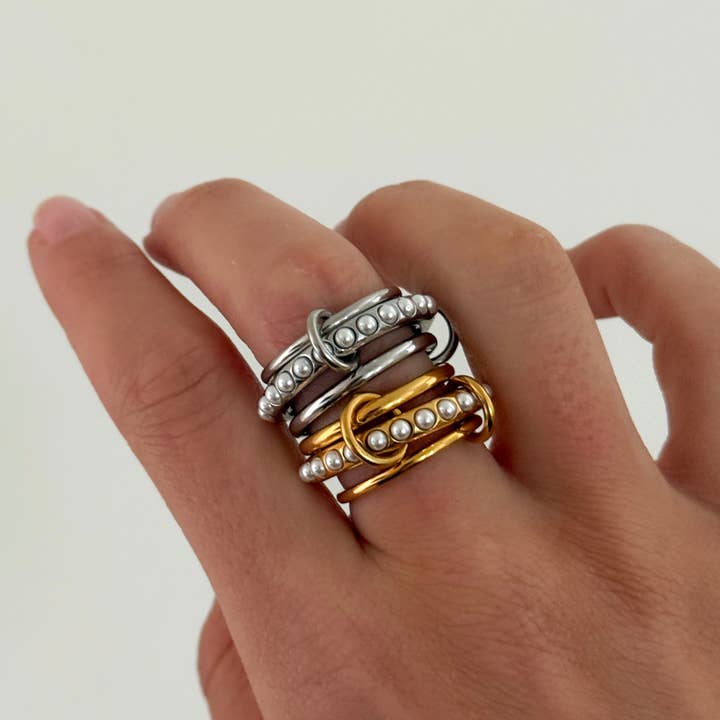 CHANSUTTPEARLS - Wholesale Multi-Stone Ring - SELENA RING