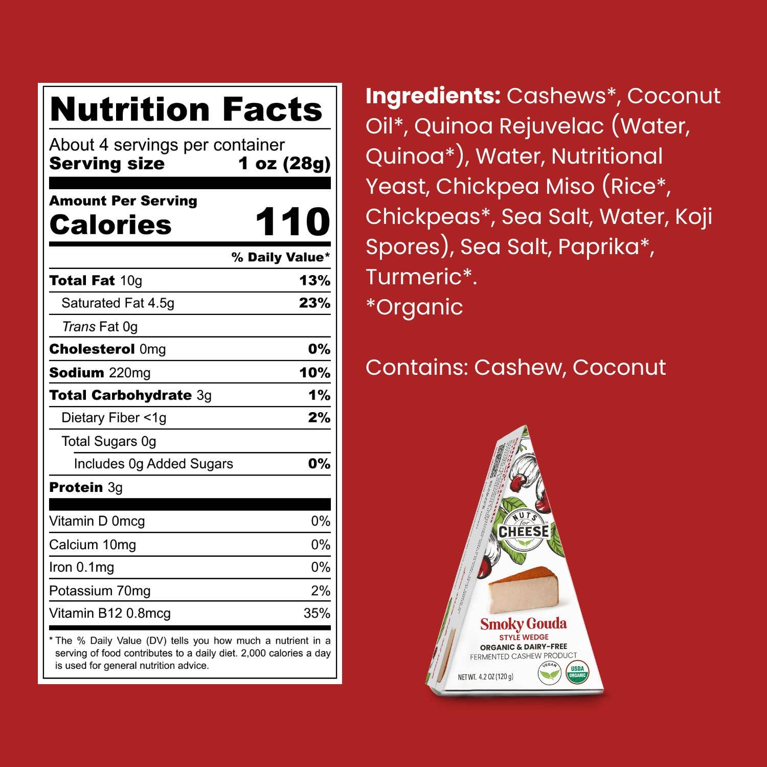 Nuts For Cheese - Vente Fromages - Tranche de fromage de cajou à la gouda fumée | Biologique | Végétalien5