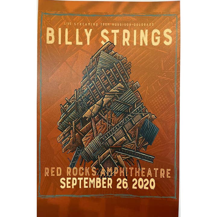 PosterSource - Wholesale Poster - Billy Strings Red Rocks 2020
