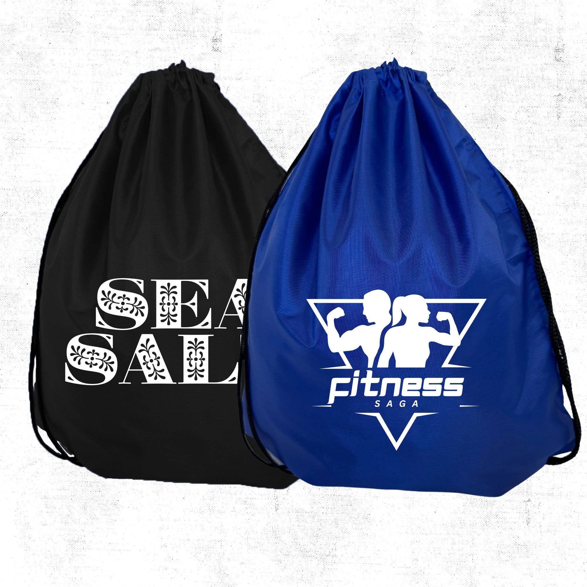Jam Wear Promos - Wholesale Drawstring Bag - Unisex - Custom Printed Value Polyester Drawstring Bag 2