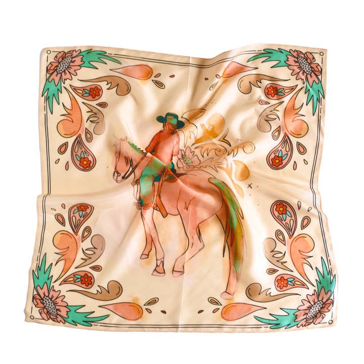 Summer Ride: Western Scarf Bandana Silk Tencel Cowgirl Wild Rag and other Purchase Wholesale wild rag. Free Returns & Net 60 Terms on Faire trending on Faire.