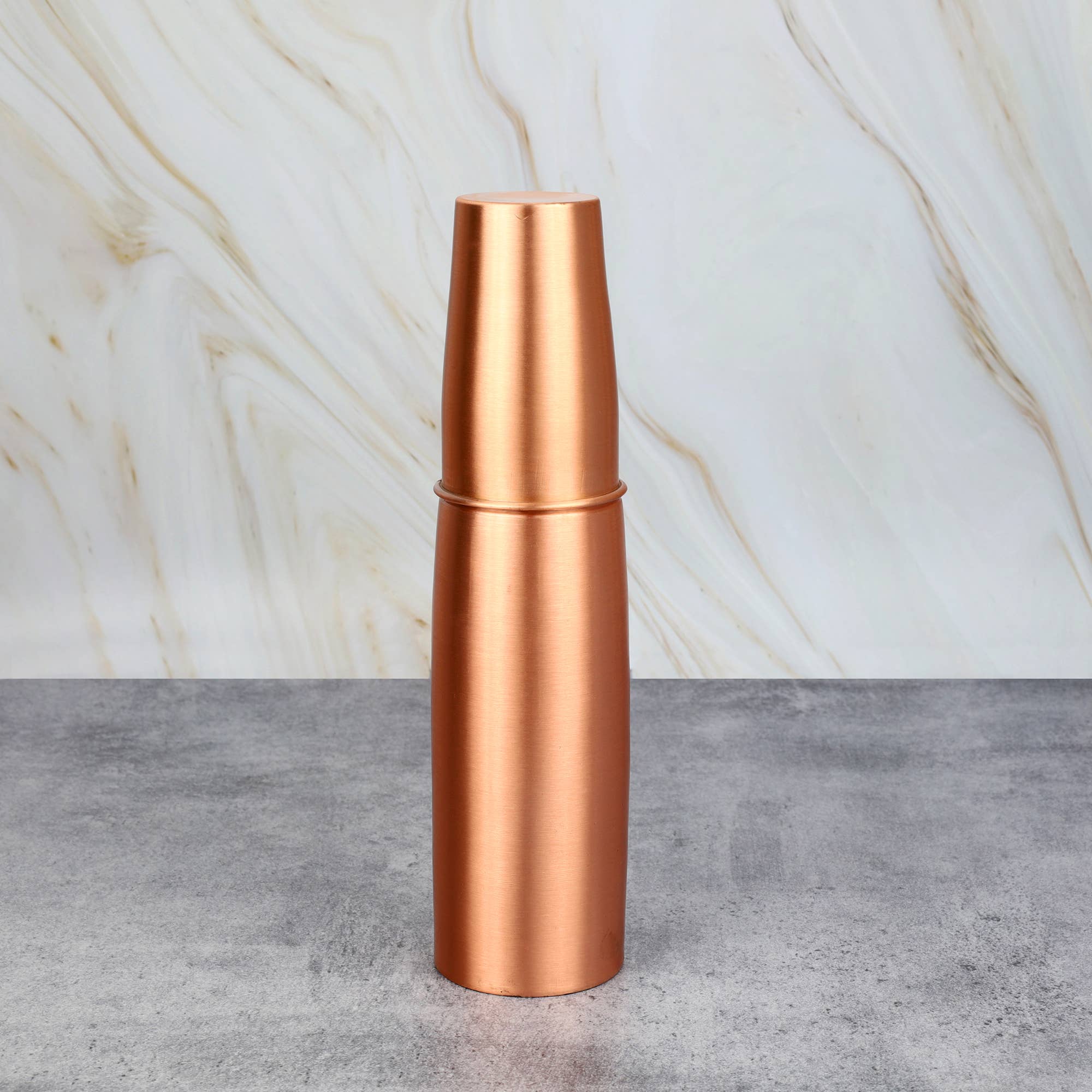 El'Cobre-Ecozonelifestyle - Vendita all'ingrosso Borracce - Bottiglia d'Acqua in Rame Elegante El'Cobre con Bicchiere 1L3