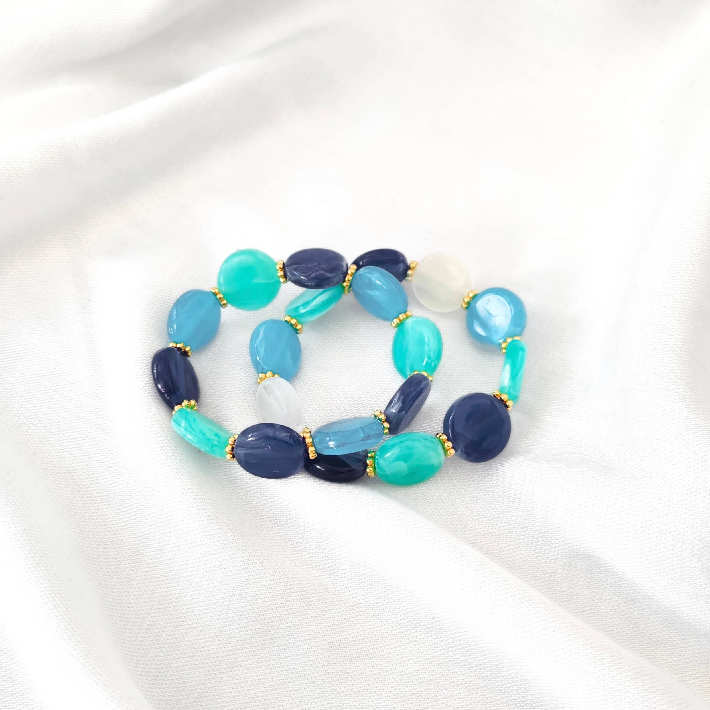 L'Atelier d'Artémis - Vente Bracelet de perles - Bracelet élastique ROMY17
