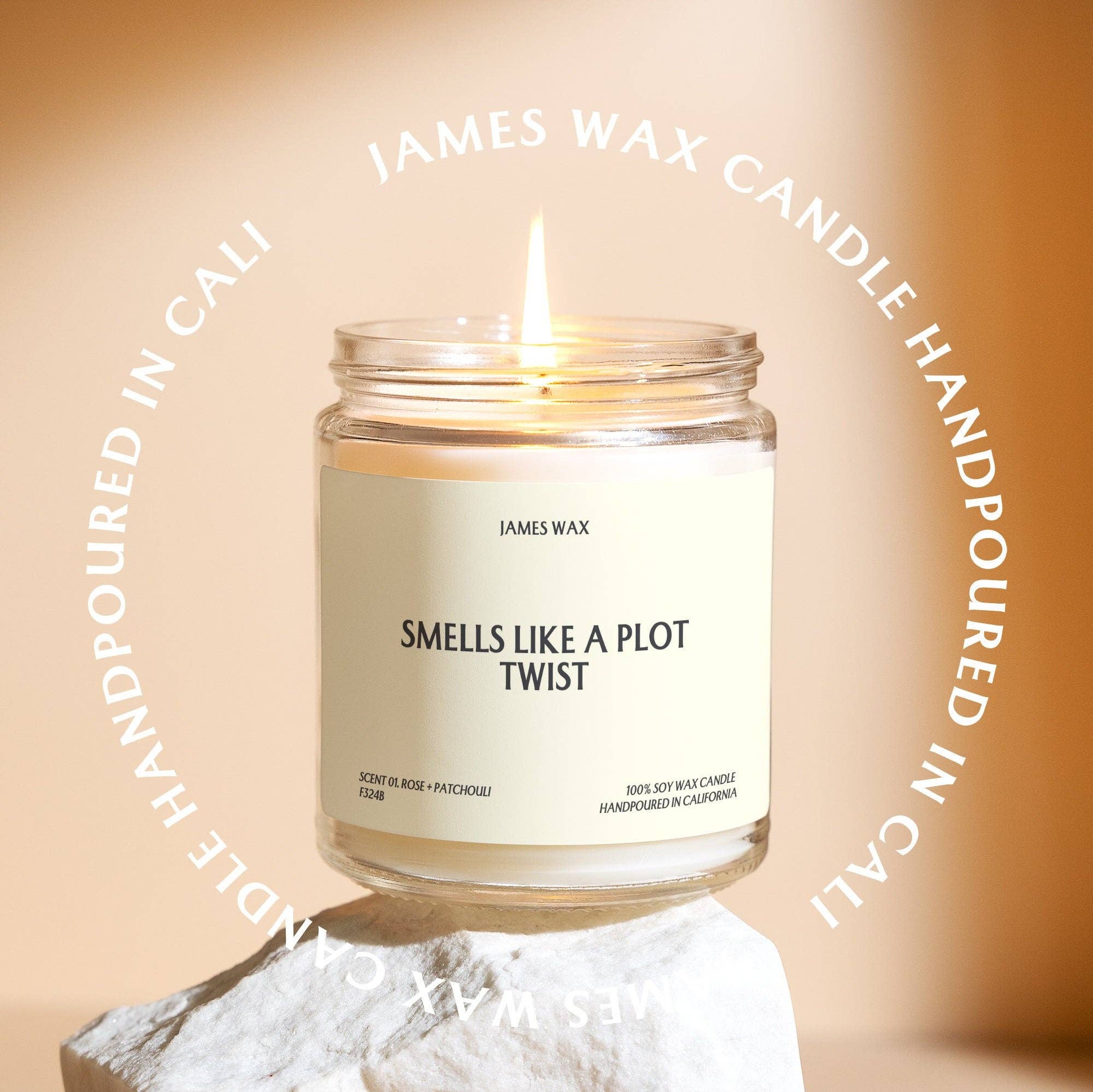 James Wax - Wholesale Jar/Filled Candle - Reader Gift Plot Twist Candle For Book Lovers F324B2