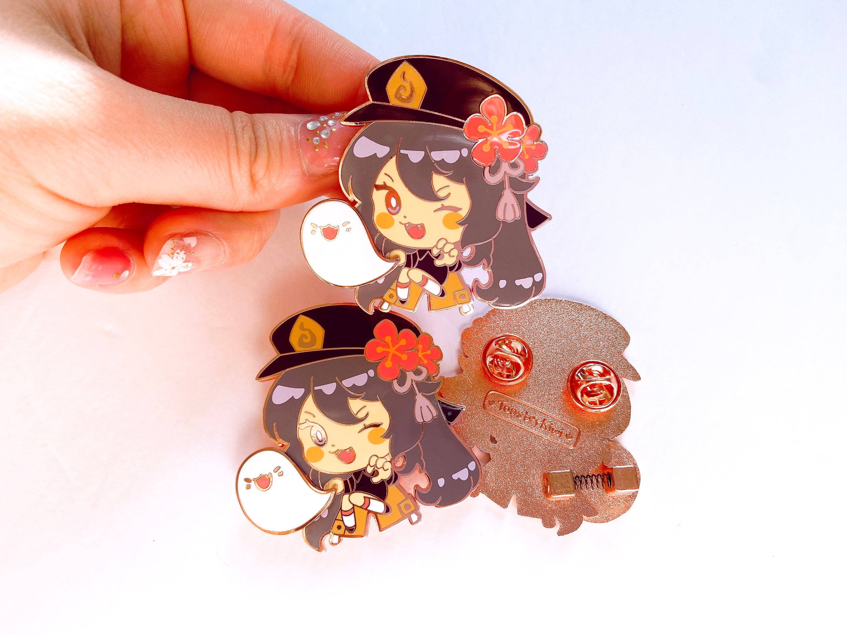 ToasterKiwi – wholesale Nål och knapp för kavajslag – Hutao fidget-emaljpinne [Genshin Impact]3