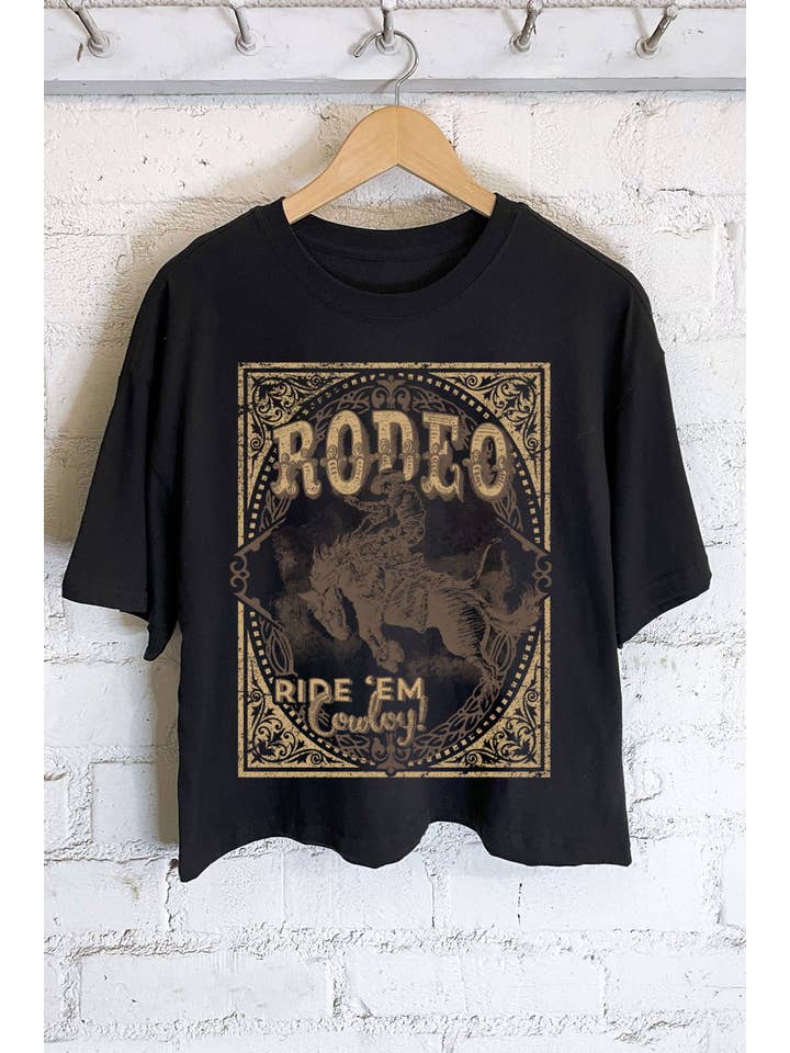 Rustee Clothing – Engroshandel T-shirt med print - Dame – HOWDY COWBOY-HÅND TRUKKET