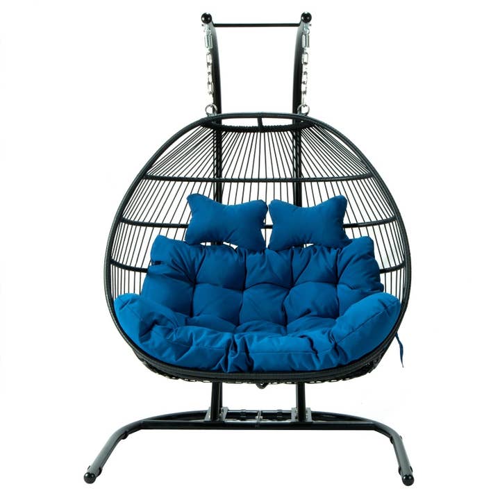LeisureMod - Wholesale Egg Chair - Wicker 2 Person Double Folding Hanging Egg Swing Chair73