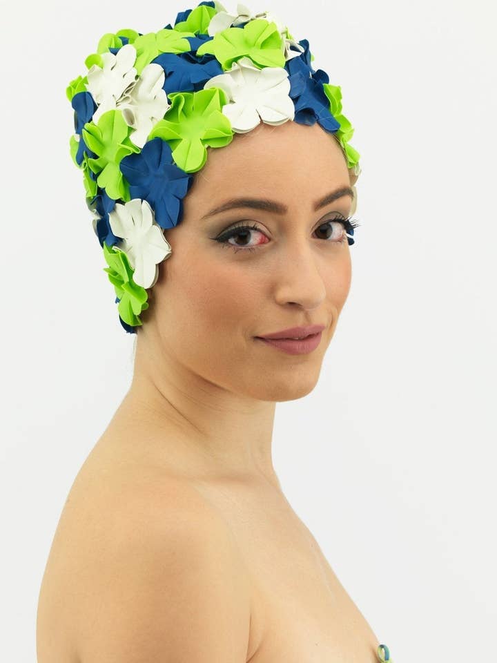 Marina Vintage Multifarvet Badehætte 35 for engroshandel hos KORES ACCESSORIES