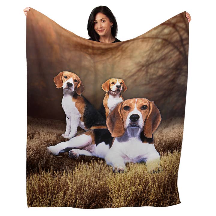 Artopia - Wholesale Throw Blanket - Beagle 50" x 60" Fleece Blanket
