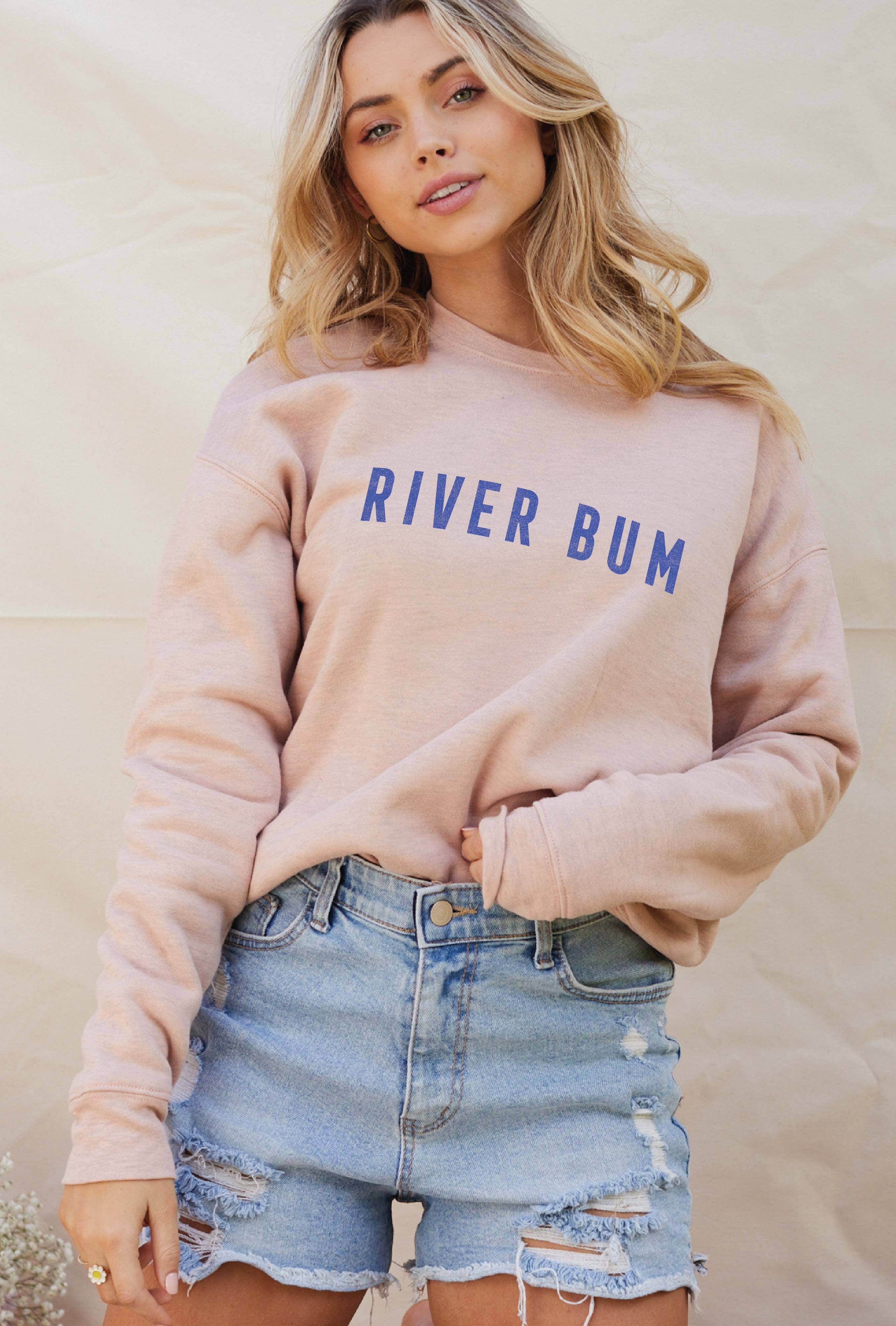 OAT COLLECTIVE - Vendita all'ingrosso Felpa stampata - Donna - Felpa con stampa RIVER BUM13