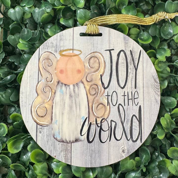 Joy To The World Christmas Orna for wholesale by Boutique Unique