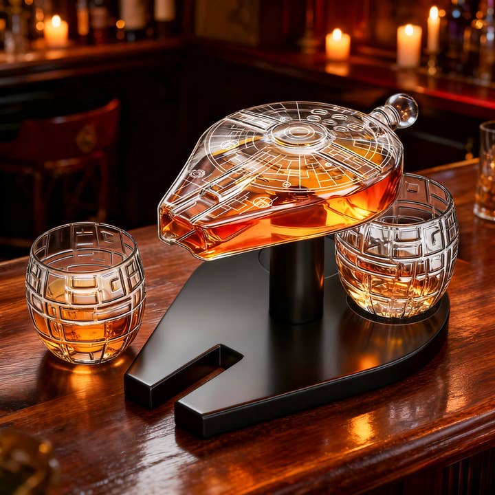 The Wine Savant / Khen Glassware – wholesale Dekanter – Galaktisk kryssare sci-fi karaffset4