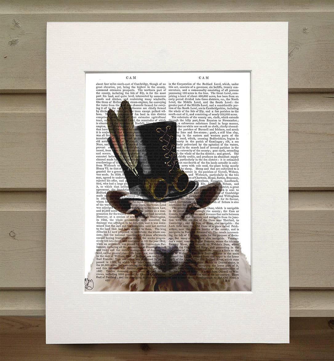 FabFunky Ltd - Wholesale Art Print - Steampunk Sheep Book Print / Art Print / Wall Art0