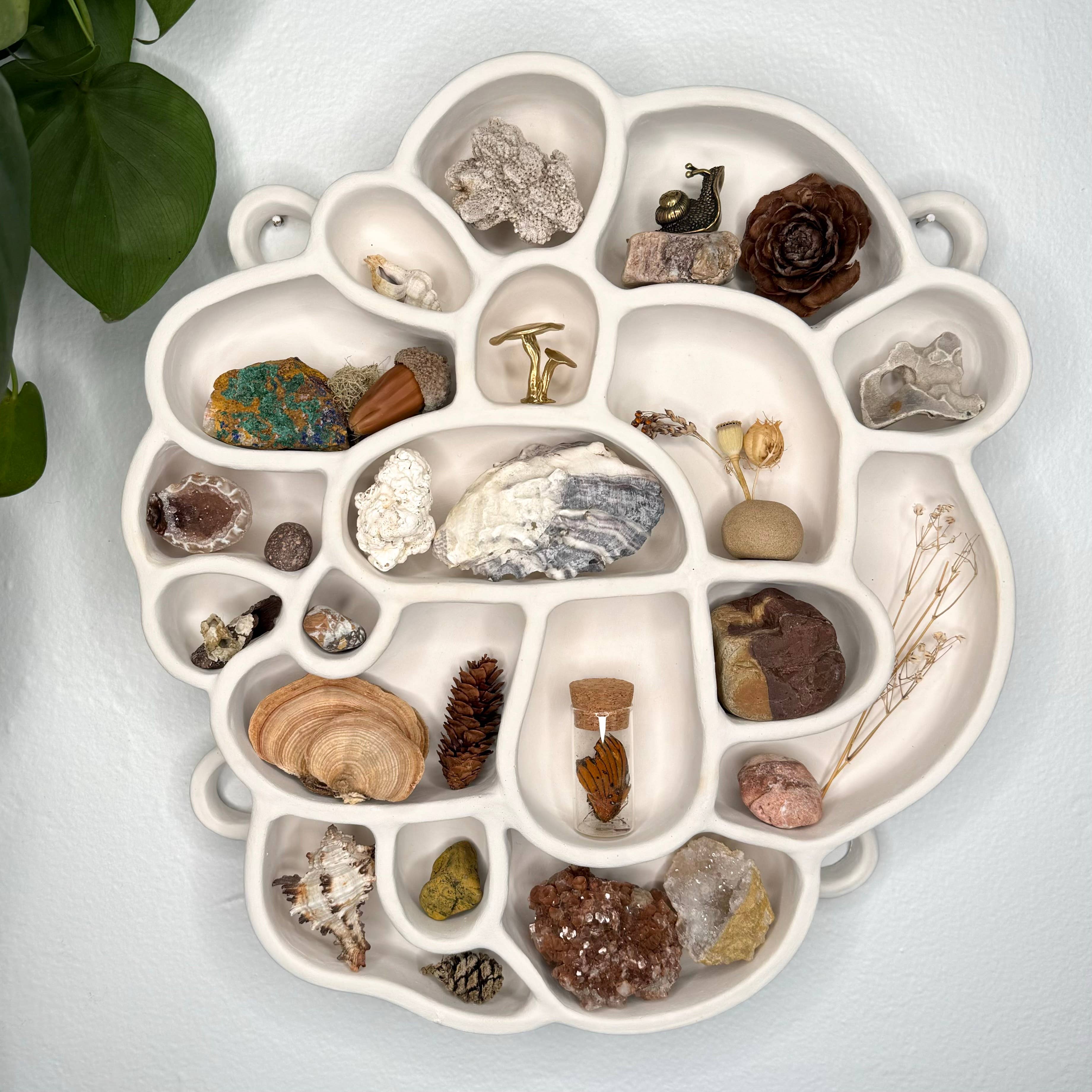 The Minimalist Ceramist - Wholesale Wall Mounted Shelf - Cement Shelf of Inspiration No. 1 - White1