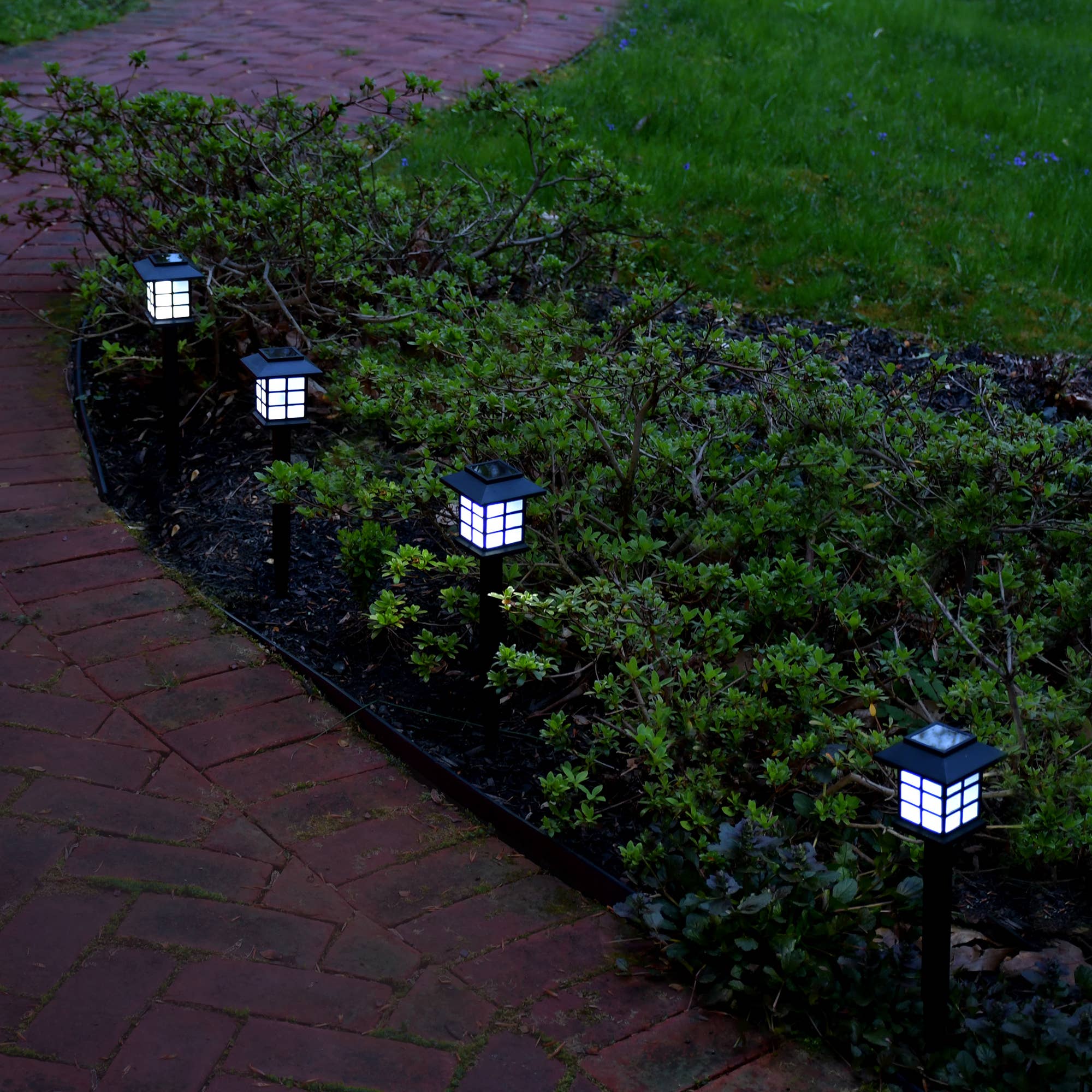 LumaBase - Wholesale Outdoor/Lawn Light - Solar Powered Ground Lights, Black Window - Set of 41