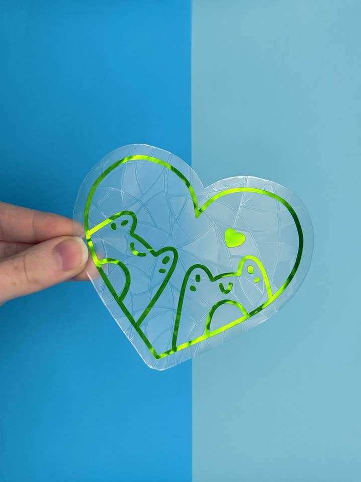 Frogs in Love Suncatcher for wholesale by Poppodopolis