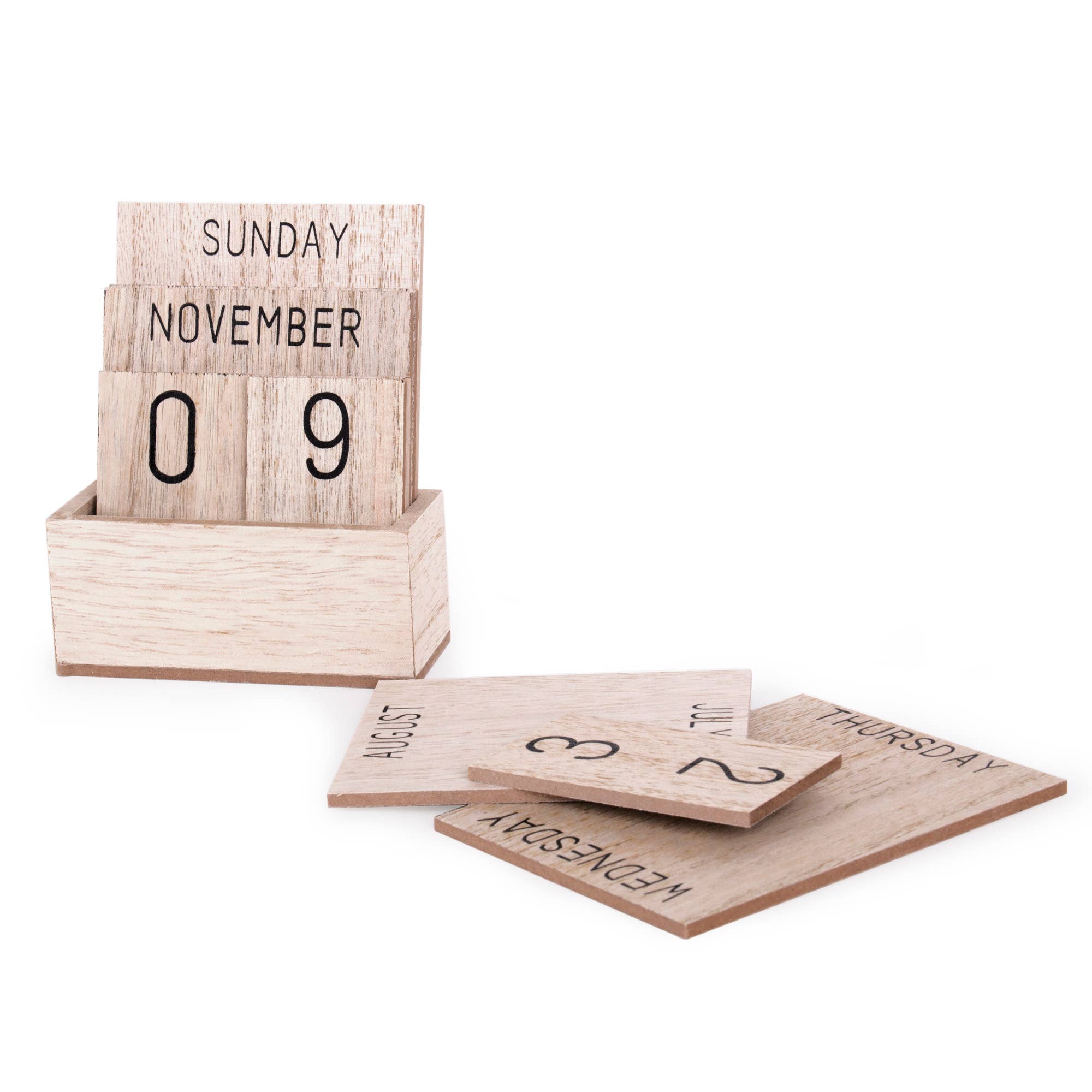 Helio Ferretti - Vendita all'ingrosso Calendario - Piccolo calendario perpetuo in legno HF2