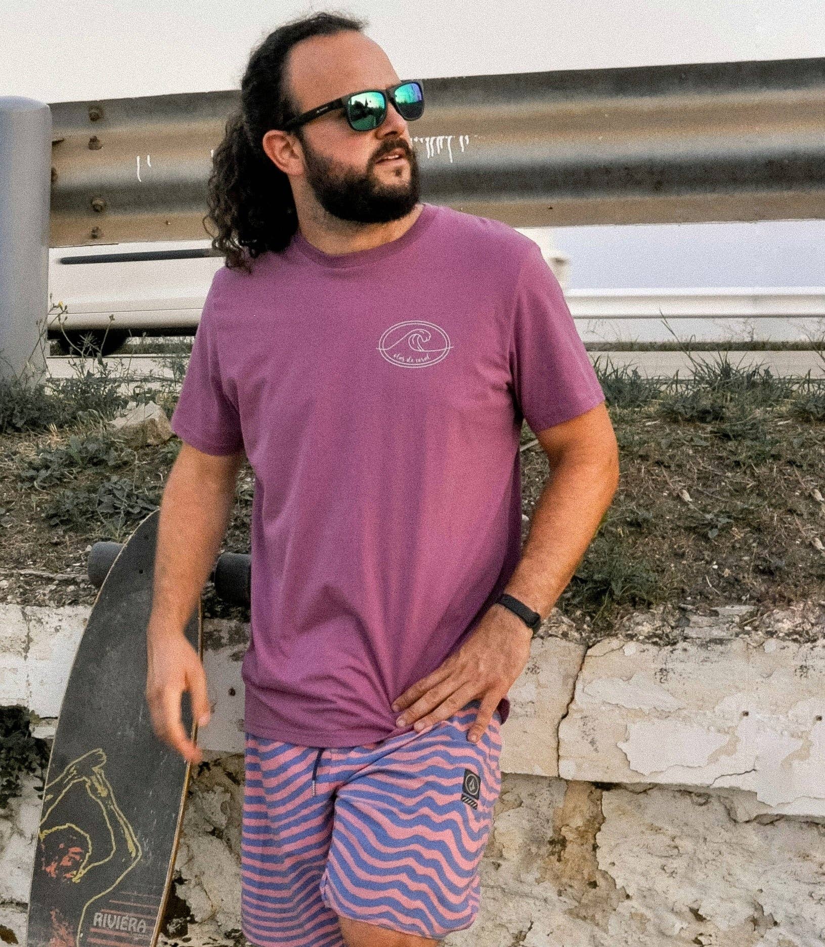 olas de coral - Wholesale Screen Printed T-Shirt - Women's - MÁLAGA sustainable surf t-shirt0