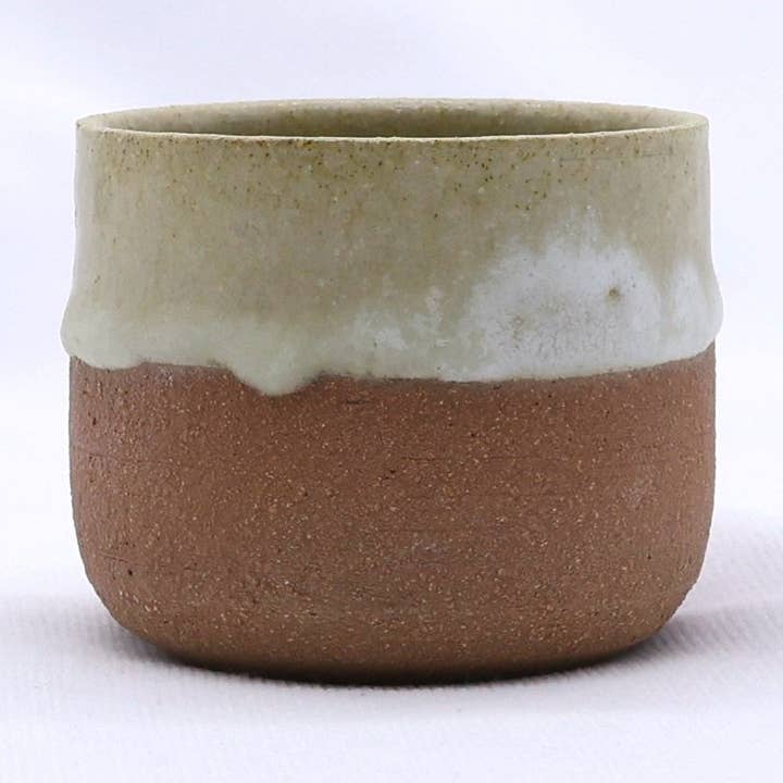 Beige Picollo Handmade Ceramic Terra Stoneware Espresso Mug for wholesale by Ribera Handmade Ceramics