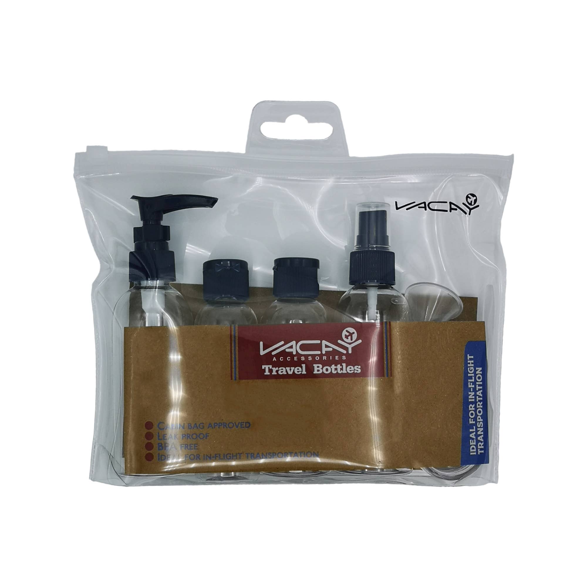 Max-Link Solutions Ltd - Wholesale Travel container - VACAY Travel Bottle Set, Travel Bottles for Toiletries