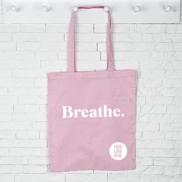 Breathe. Yoga or Pilates Studio Custom Tote Bag and other Purchase wholesale can you up with resistance bands. Free returns & net 60 terms on Faire trending on Faire.