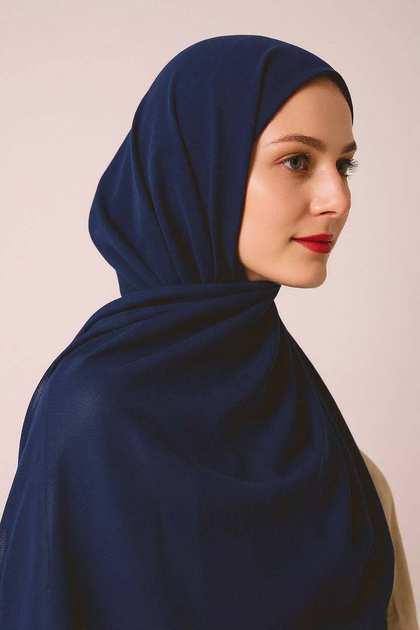 Akoya Hijabs - Vendita all'ingrosso Hijab - Donna - Hijab Istantaneo 2 in 1 in Chiffon con Copertura Completa6