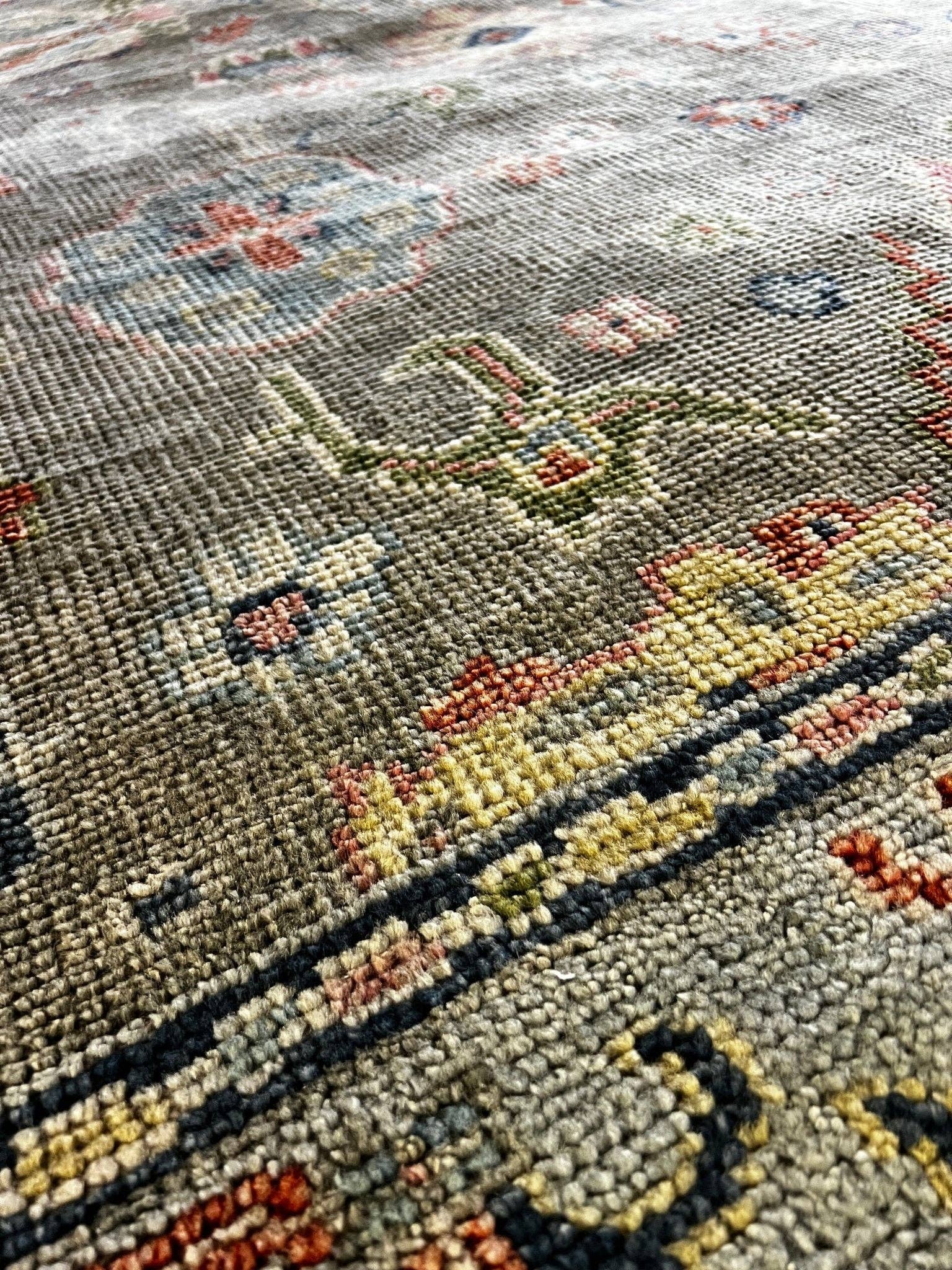 Banana Manor Rug Co. - Wholesale Area Rug - Bianca  8x10 Grey Hand-Knotted Oushak Rug5