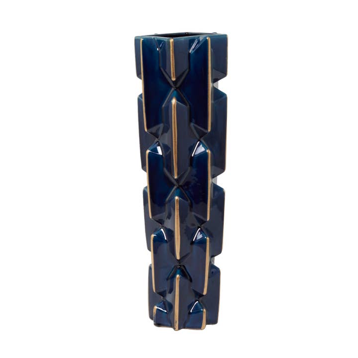 UMA Home Decor - Wholesale Vase - Modern Teal Ceramic Vase