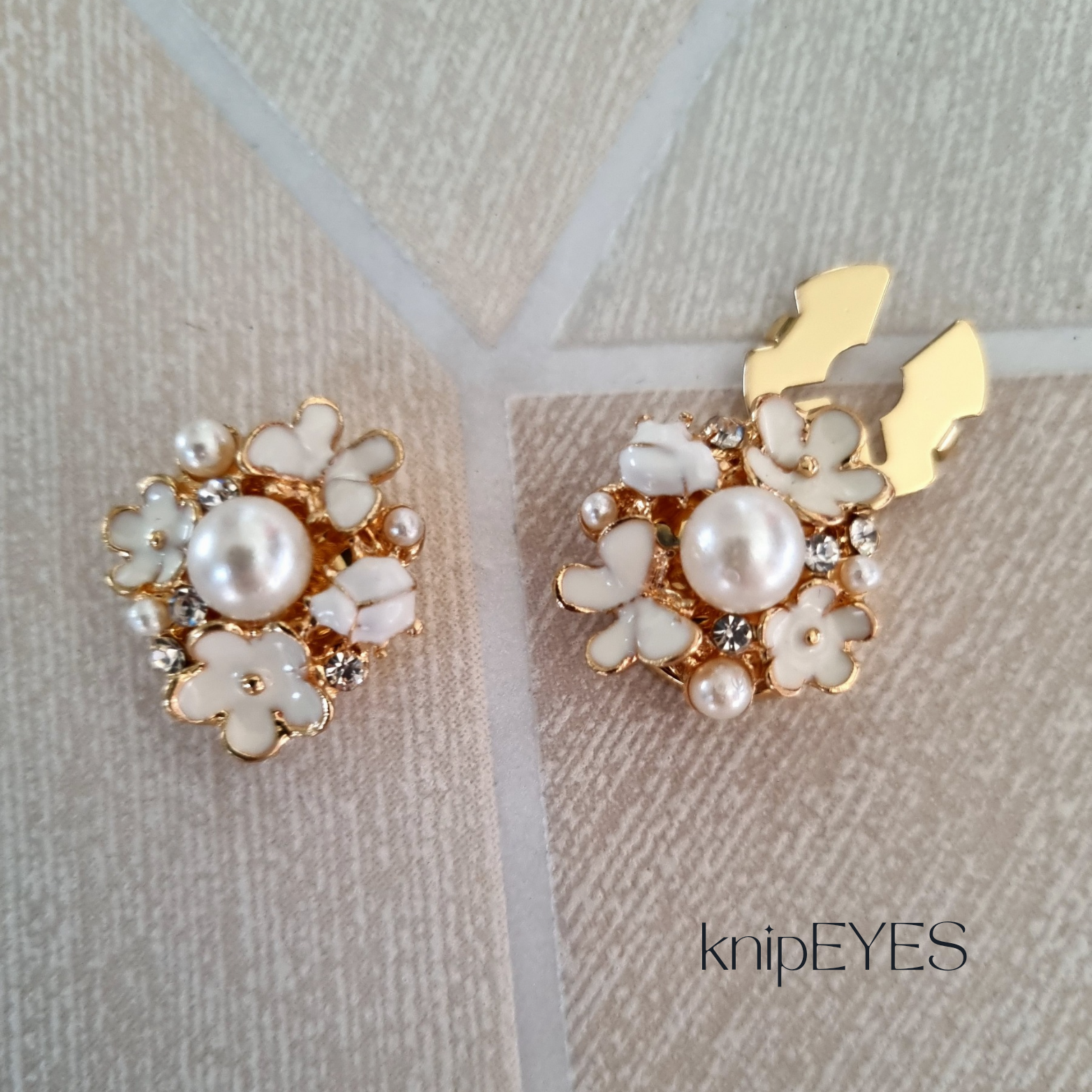 knipEYES - Wholesale Brooch - Sweet Ladybird button clip/cufflink (per piece)1