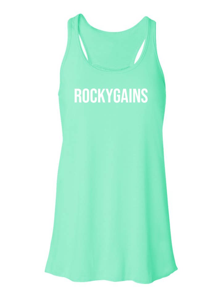 Flowy brottarrygg Tank - Mint för wholesale av RockyGains