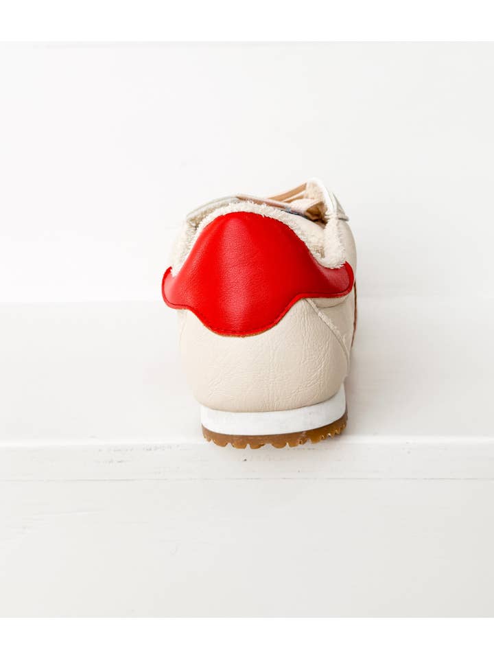 Naughty Monkey Open Pack - Wholesale Lifestyle Sneakers - Women's - Madrid Sneaker in Beige/Red5