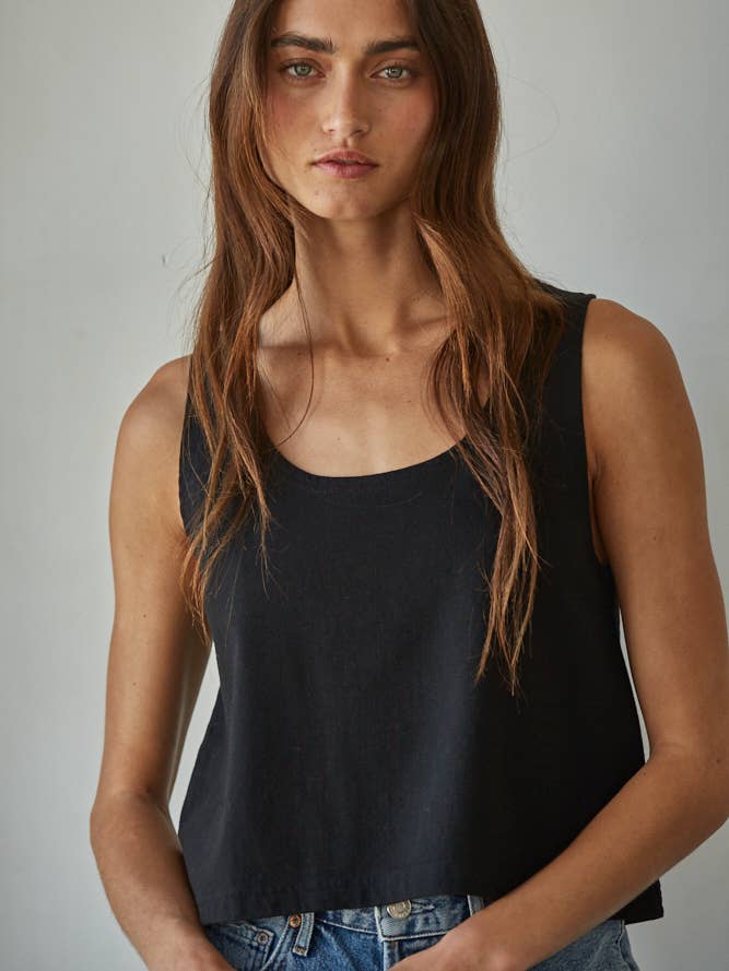 By Together - Wholesale Tank Top - Women's - L8751 | Knit Cotton Scoop Neck Sleeveless Tank Top15