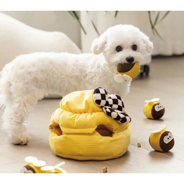 Doggotique - Wholesale Pet Plush Toy - Dog - Honey House Snack Toy for Dogs, Plush Dog Toy