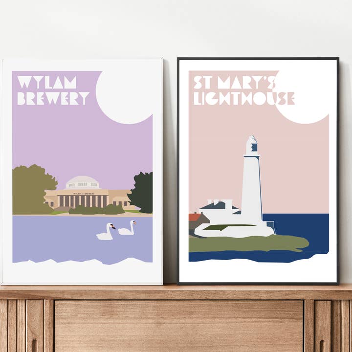 Blank Wall Alt - Wholesale Art Print - Wylam Brewery Print2