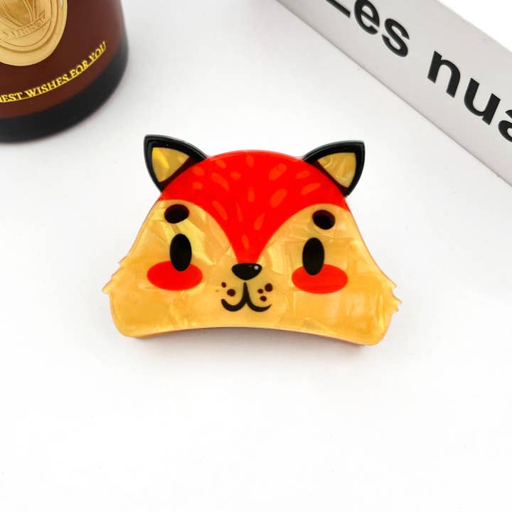 TheDivaSoap - Wholesale Hair Clip - Women's - Cute Animal Head Claw Hair Clips, Panda, Cat & Dog Hair Clip2