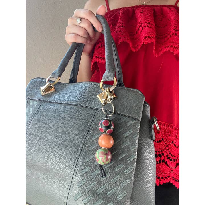 StayTay Store – wholesale Keychain – Women's – Summelon | Polymer Clay Keychain | Purse Accessory | Zipper Pull | Keychain For Purse | Backpack Zipper Keyring1