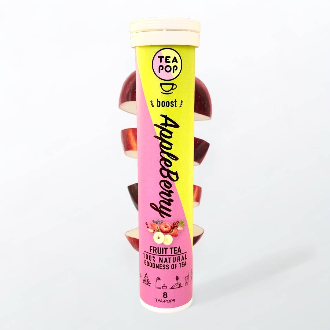 Northern Tea Company – Engroshandel Sundheds-/detox-te – Appleberry Tea-Pop | Frugtagtig urteblanding uden koffein1